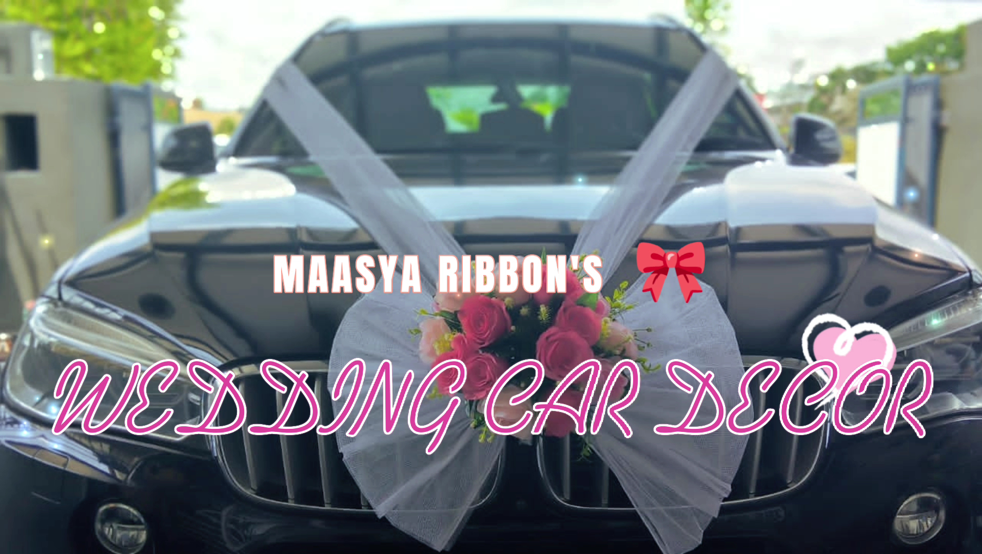 Maasya Ribbon's | Hiasan Kereta Pengantin | Wedding Car Decoration | Flower Decoration | Hiasan Bunga Kereta Pengantin gallery photo