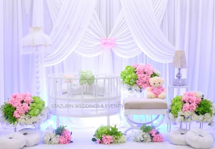 Pelamin Kahwin Nikah Tunang Pelamin Dewan Kajang Bangi KL Buaian Berendoi Naming Ceremony Decoration Stazurin Weddings Events gallery photo
