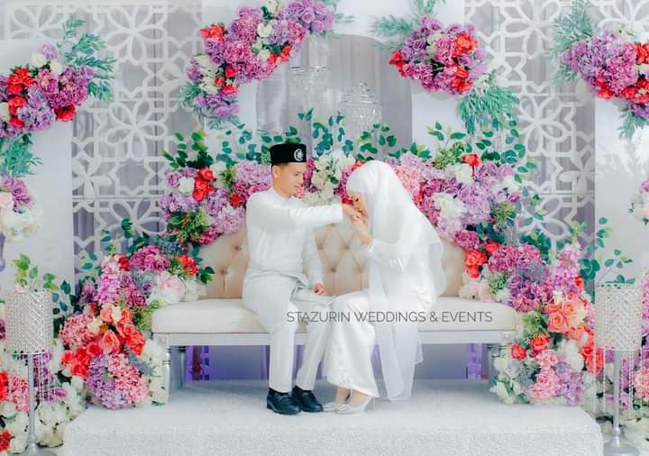 Pelamin Kahwin Nikah Tunang Pelamin Dewan Kajang Bangi KL Buaian Berendoi Naming Ceremony Decoration Stazurin Weddings Events gallery photo